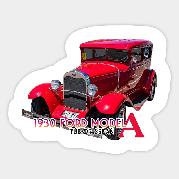 1930 Ford Model A Tudor Sedan Sticker by Gestalt Imagery